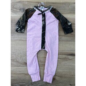 Jordan Lee Originals Mossy Oak Camouflage Pink Infant Sleeper Girls 3M NWT